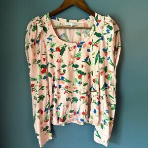 English factory wildflower puff sleeve tee‎